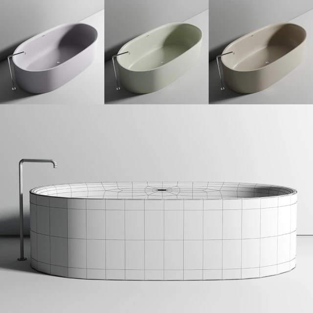 BOFFI Sabbia freestanding bathtub — Descargar