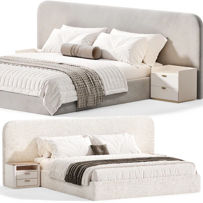 Snow Boucle Bed By Houseofisabella — Ver 6