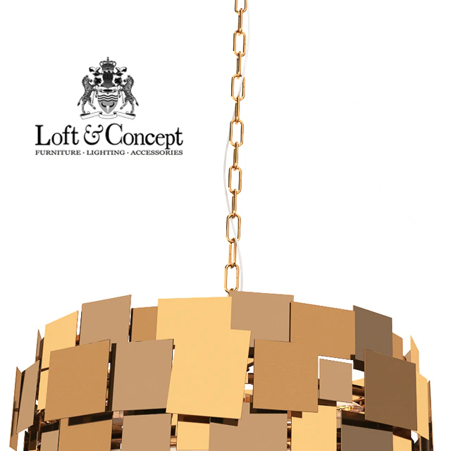 CHANDELIER GOLD PLATE CHANDELIER 4 — Descargar
