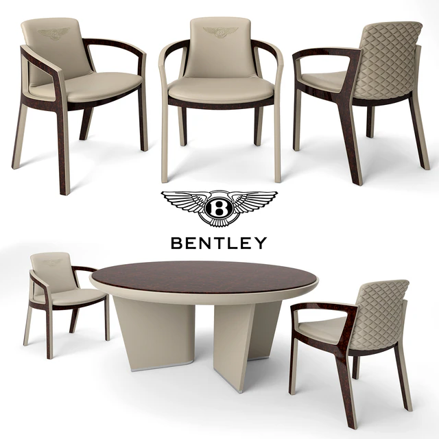Table and chairs Bentley Home, Belgravia Chair, Madeley Table — Descargar