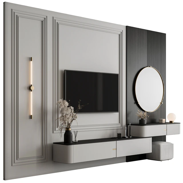 TV Wall Black and White - Set 124 — Скачать