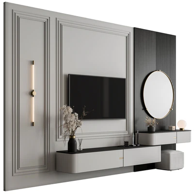 TV Wall Black and White - Set 124 — Вид 1