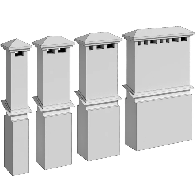 Дымовая труба дымоход вентиляционный канал / chimney smokestack ventilation — Скачать