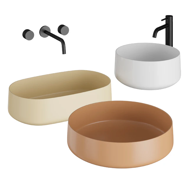 COGNAC ROUND Artceram Set| Раковина накладная — Скачать