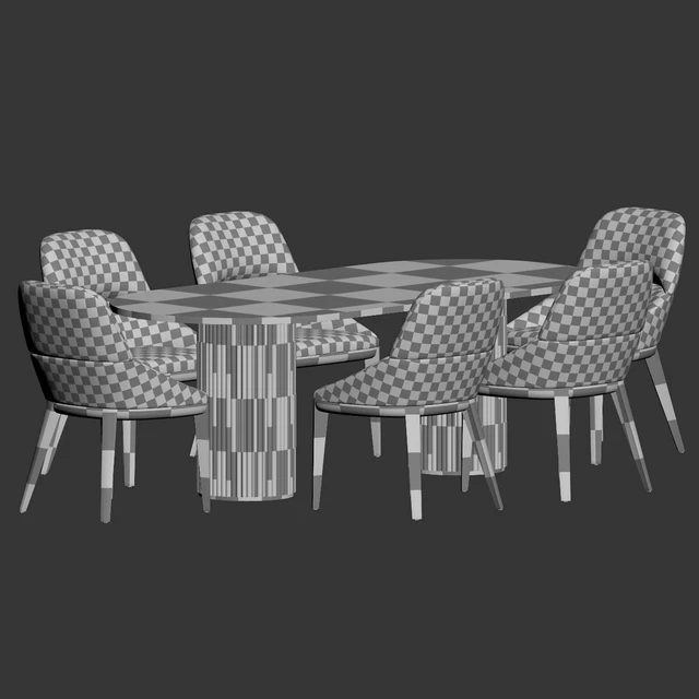 Queen Chair Campbell Table Dining Set — Скачать