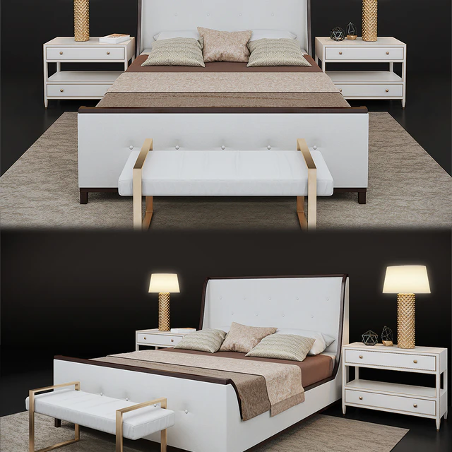 Bernhardt Jet Set + Arteriors Shell lamp — Descargar