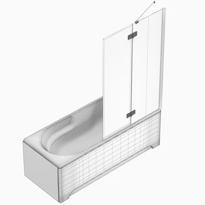 Bath and shower curtains Villeroy & Boch, Sanitana, Roca, Ideal and Cersanit set 95 — Ver 5