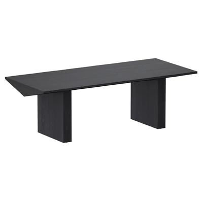 Van Charcoal Wood Dining Table (Crate and Barrel) — Ver 1