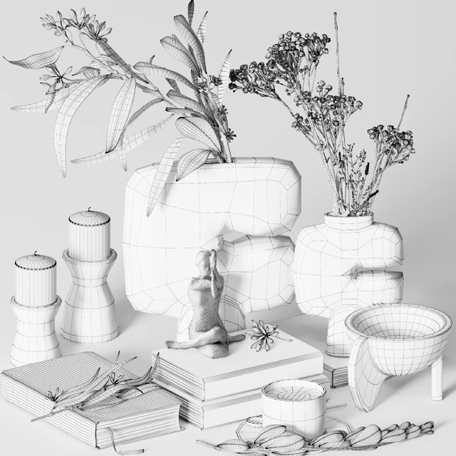 Decorative set 021 with 101 Copenhagen vases — Descargar