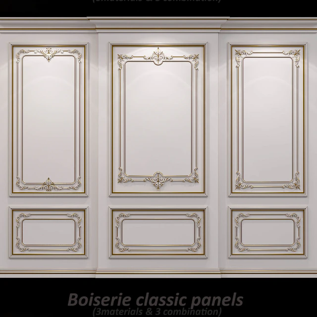 Wall molding 21. Boiserie classic panels — Download