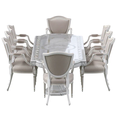 Classic dining chair and marble table — Вид 4