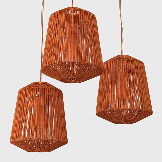 Lamp wood rotang wicker barrel / Светильник плетеный из ротанга бочка — Скачать