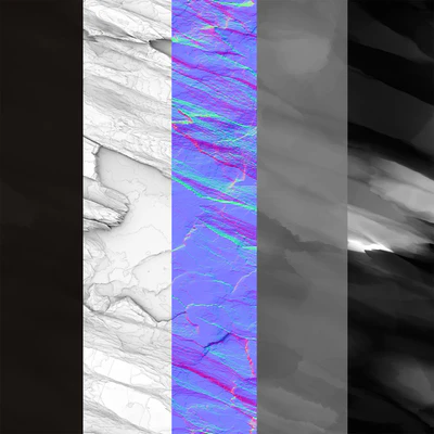 Rock cliff wall №5 — Вид 5