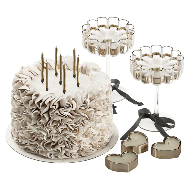 Decorative set with cake 011 KM — Descargar