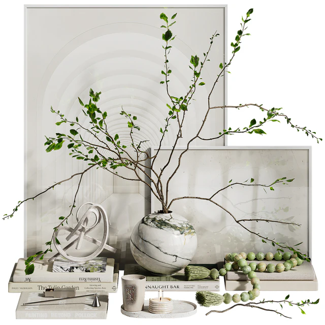 Decorative set with branches in a vase ch4 — Descargar
