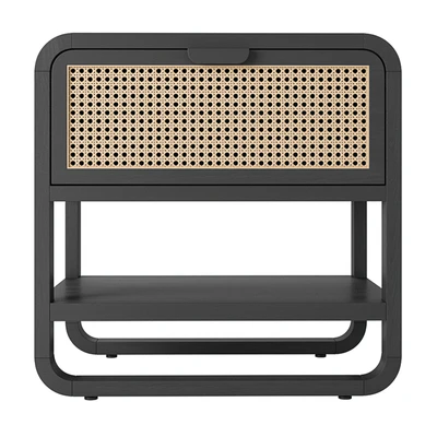 Crate and Barrel Anaise Cane Nightstand — Ver 4