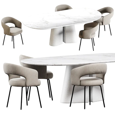 Ditre Italia Pillar and 356 Chair — Ver 6