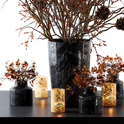 Decorative Set Berry and Branches with lantern — Вид 4