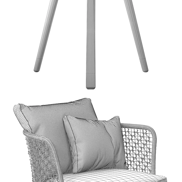 Varaschin Emma Lounge armchair set — Descargar