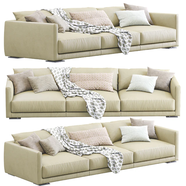 Leather Sofa Bristol By Poliform — Descargar