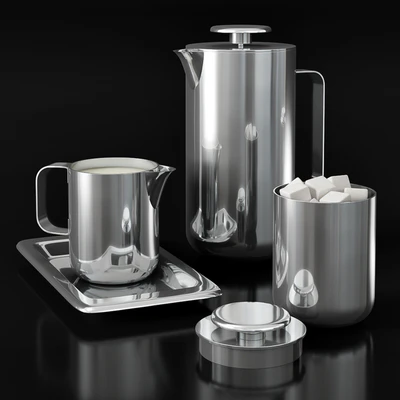 Au Lait Stainless Steel French Press — Ver 1