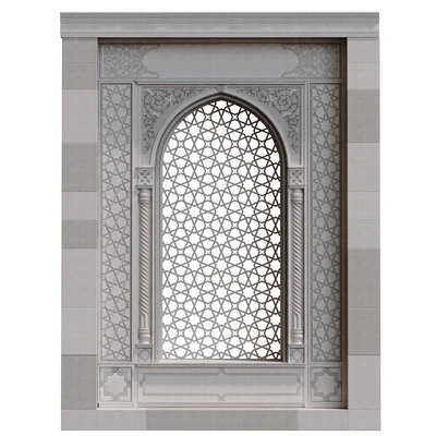 islamic arc and pattern facade element set 385 — Ver 5