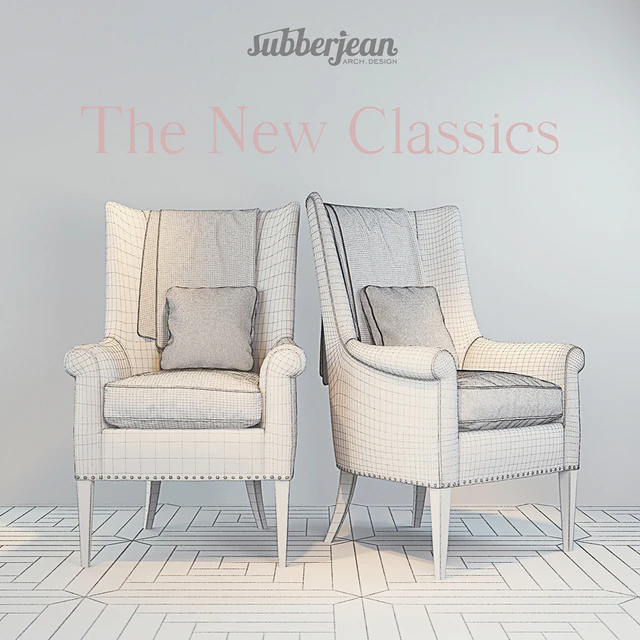 The New Classics Armchair (4 materials) — Descargar
