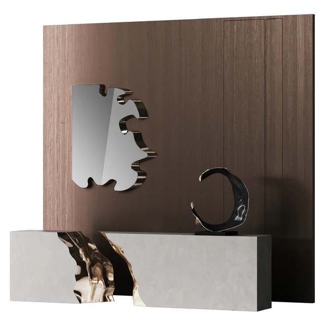 Reception desk with liquid element — Скачать