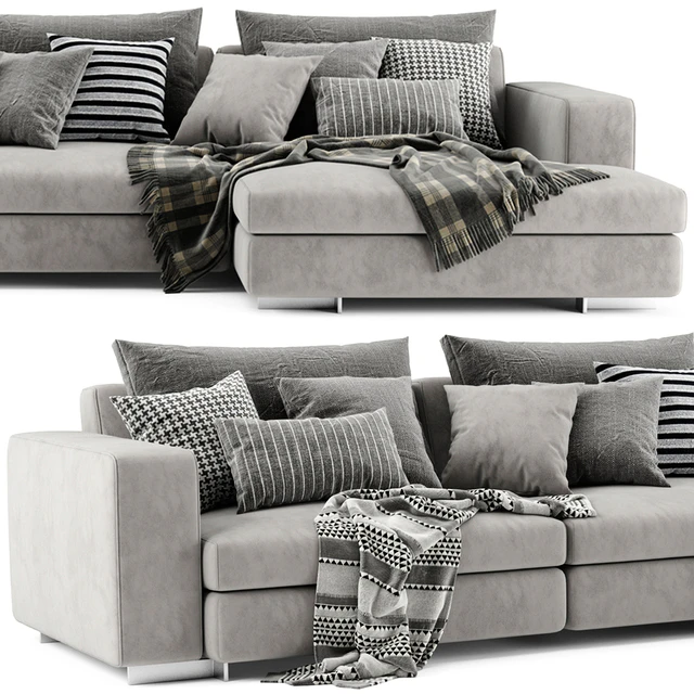 Molteni&C Turner Chaise Longue Sofa — Скачать