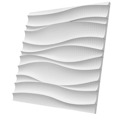 Plaster 3d panel "Wave Atlantic" — Ver 4