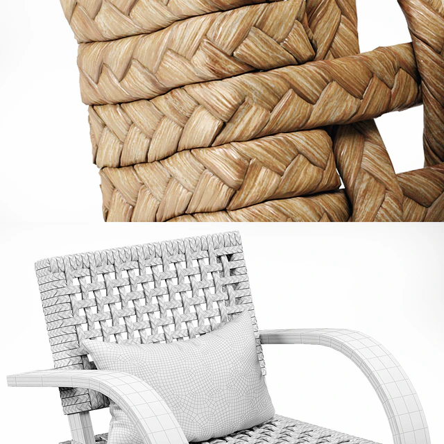 French Modernist Armchair — Скачать