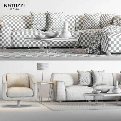 Natuzzi Forma sofa set 01 — Вид 3