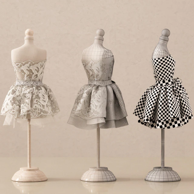 Decorative set with a mini mannequin — Descargar