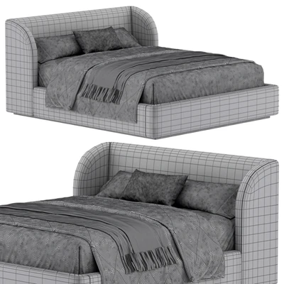 Designer bed Copenhagen Panel Platform Bed — View 5