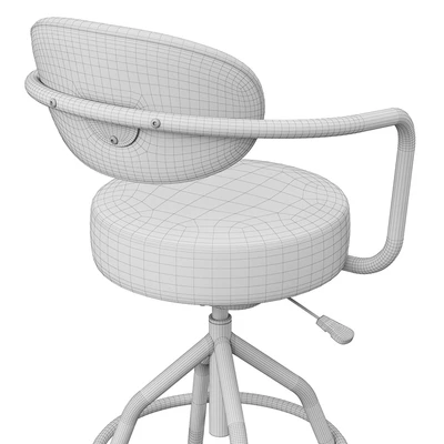Industrial style swivel bar stool — Ver 6