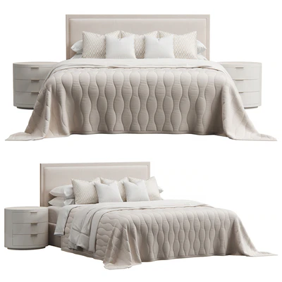 Rectangular Headboard Bed by FISCHER FURNITURE — Вид 4