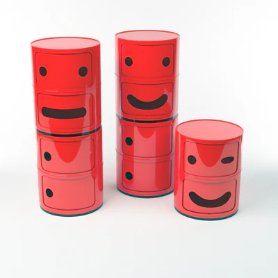 Kartell Chests "Componibili Smile" — Ver 1