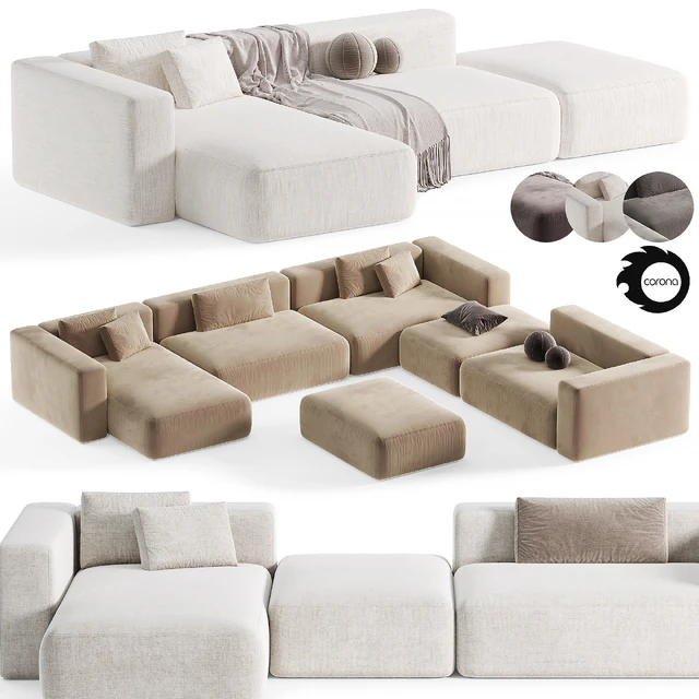 Bari Sofa Modular Sofa modern By Costabella — Скачать
