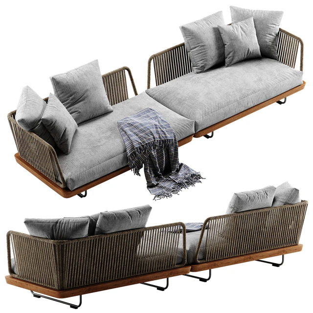 Minotti Sunray sofa set 3 — Descargar