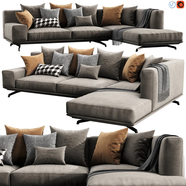Ditre Italia Dalton Chaise Lounge — Descargar