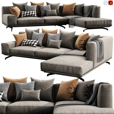 Ditre Italia Dalton Chaise Lounge — Ver 1