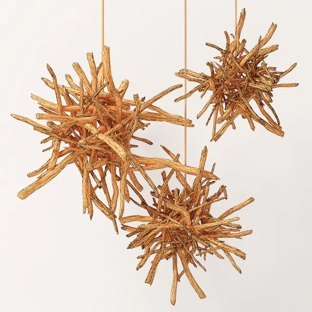 Branch decor lamp n1  / Люстры из веток — Скачать
