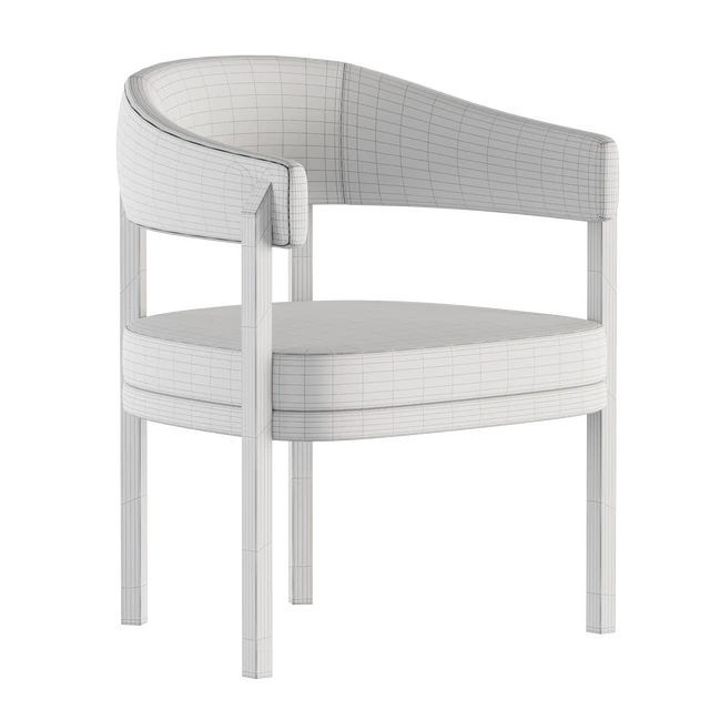 Barrel Dining Chair in Grizzly Taupe — Скачать