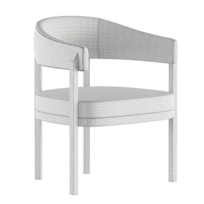 Barrel Dining Chair in Grizzly Taupe — Вид 4