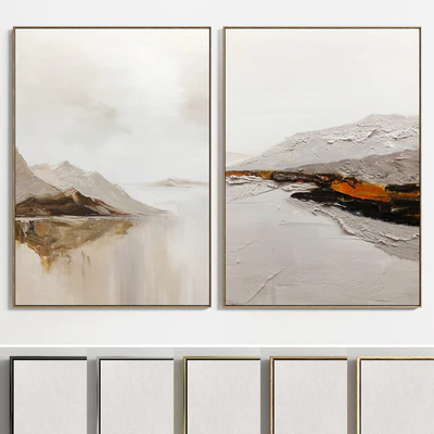 Plaster Two Photo Frame E-37 — Ver 1