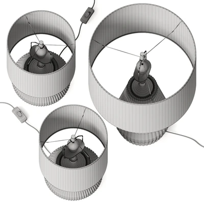 West Elm Roar Rabbit Ripple Ceramic Table Lamp — Ver 5