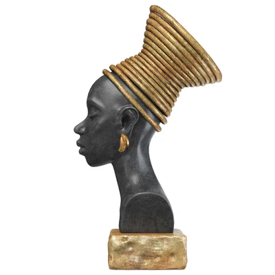 African girl sculpture — Ver 4