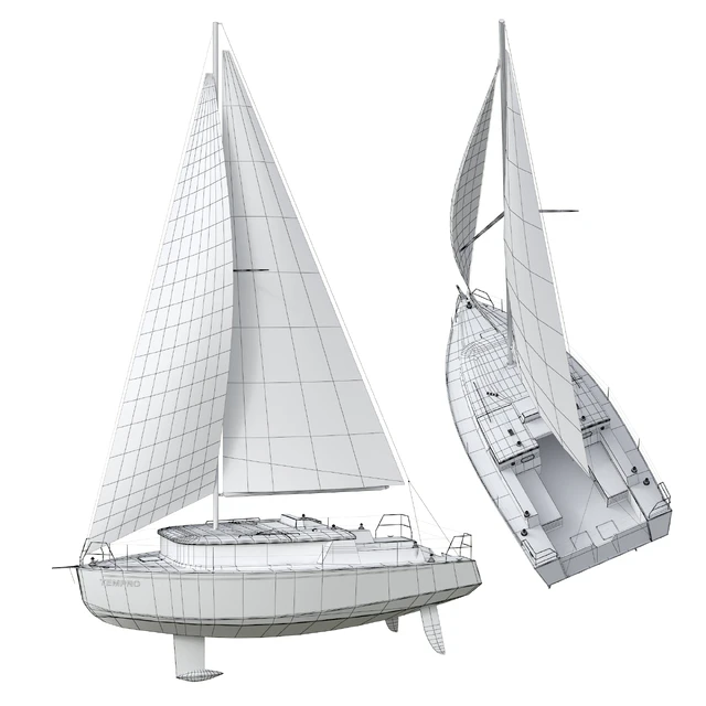 White Sailing Yacht — Скачать