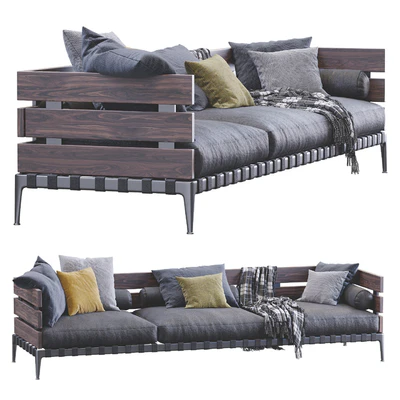 Leather Sofa Ansel By Flexform — Ver 4