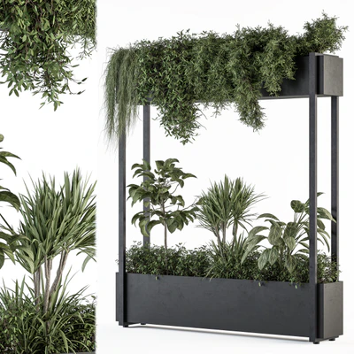 indoor Plant Set 258 - Plant Box Stand — Ver 5